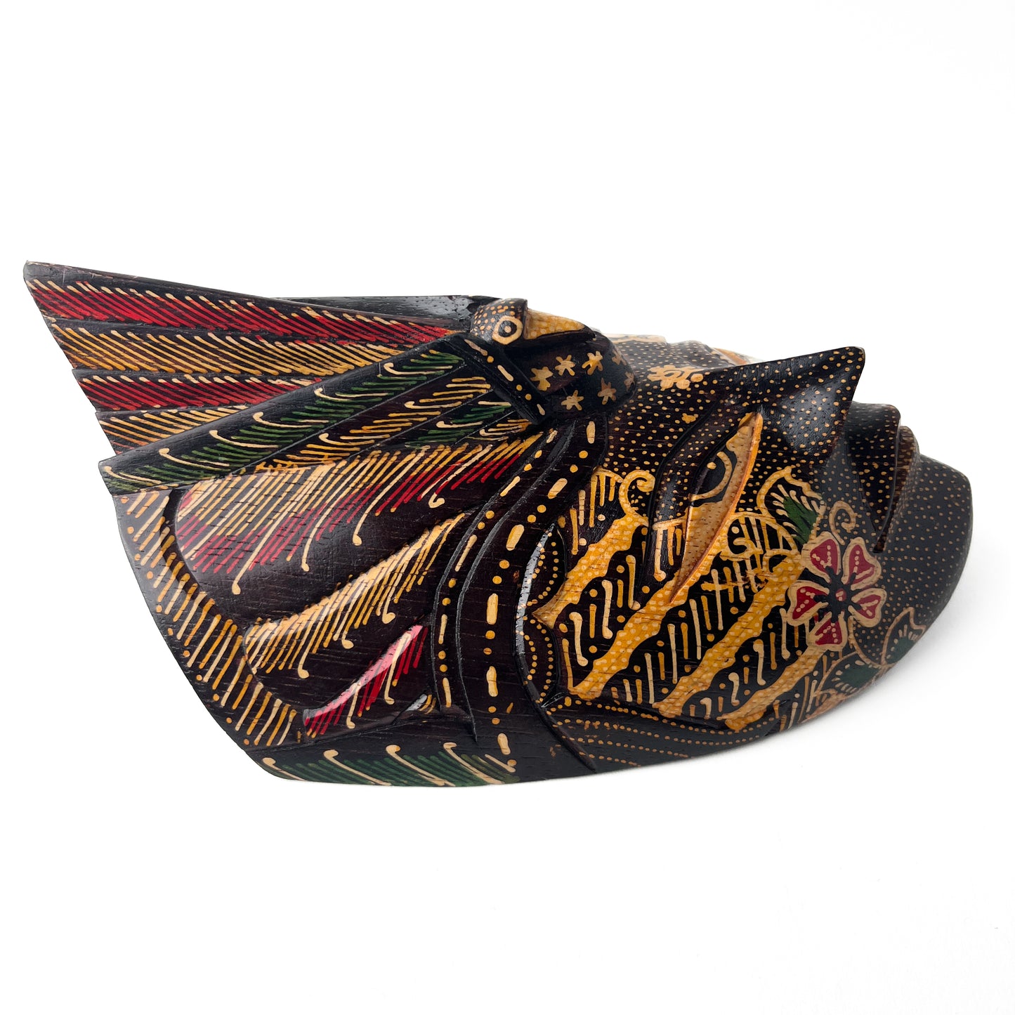 Indonesian Hand Carved Wooden Wall Mask