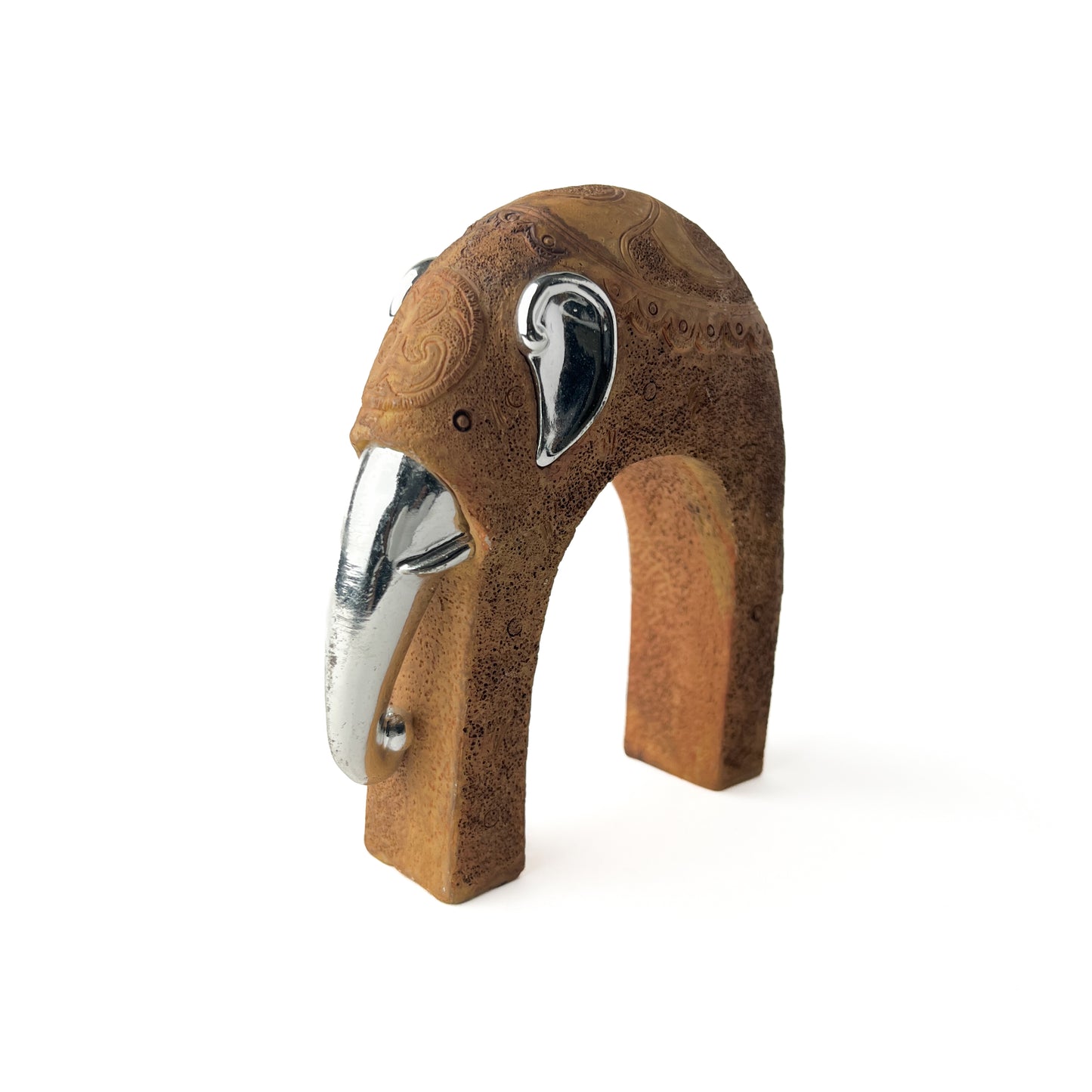 Stone Elephant Figurine