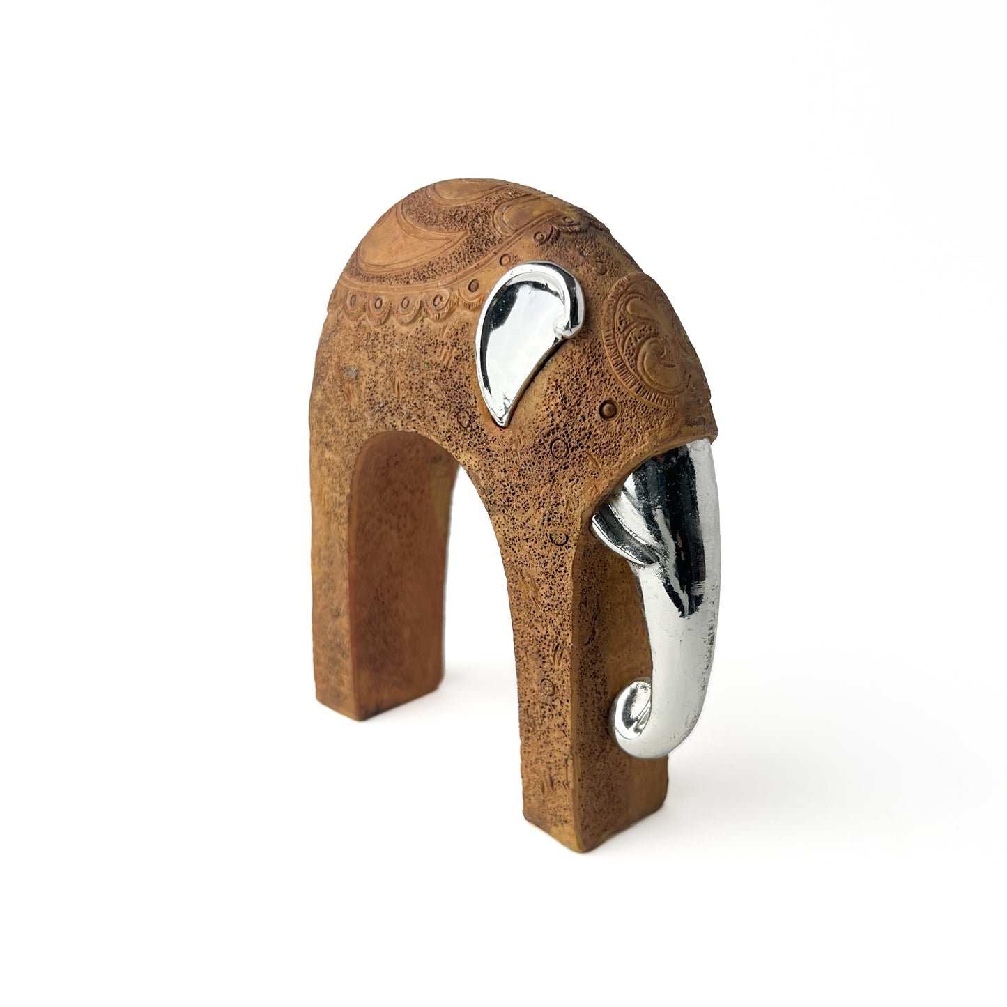 Stone Elephant Figurine