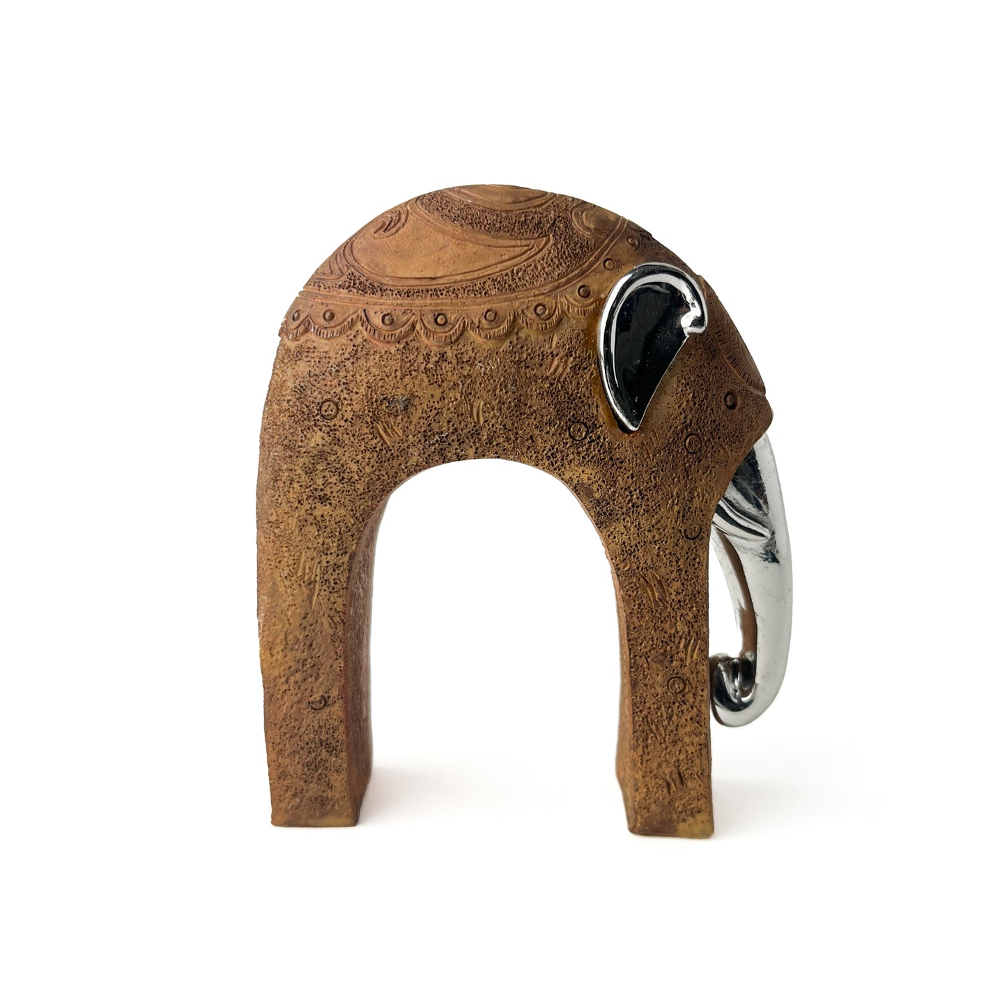 Stone Elephant Figurine
