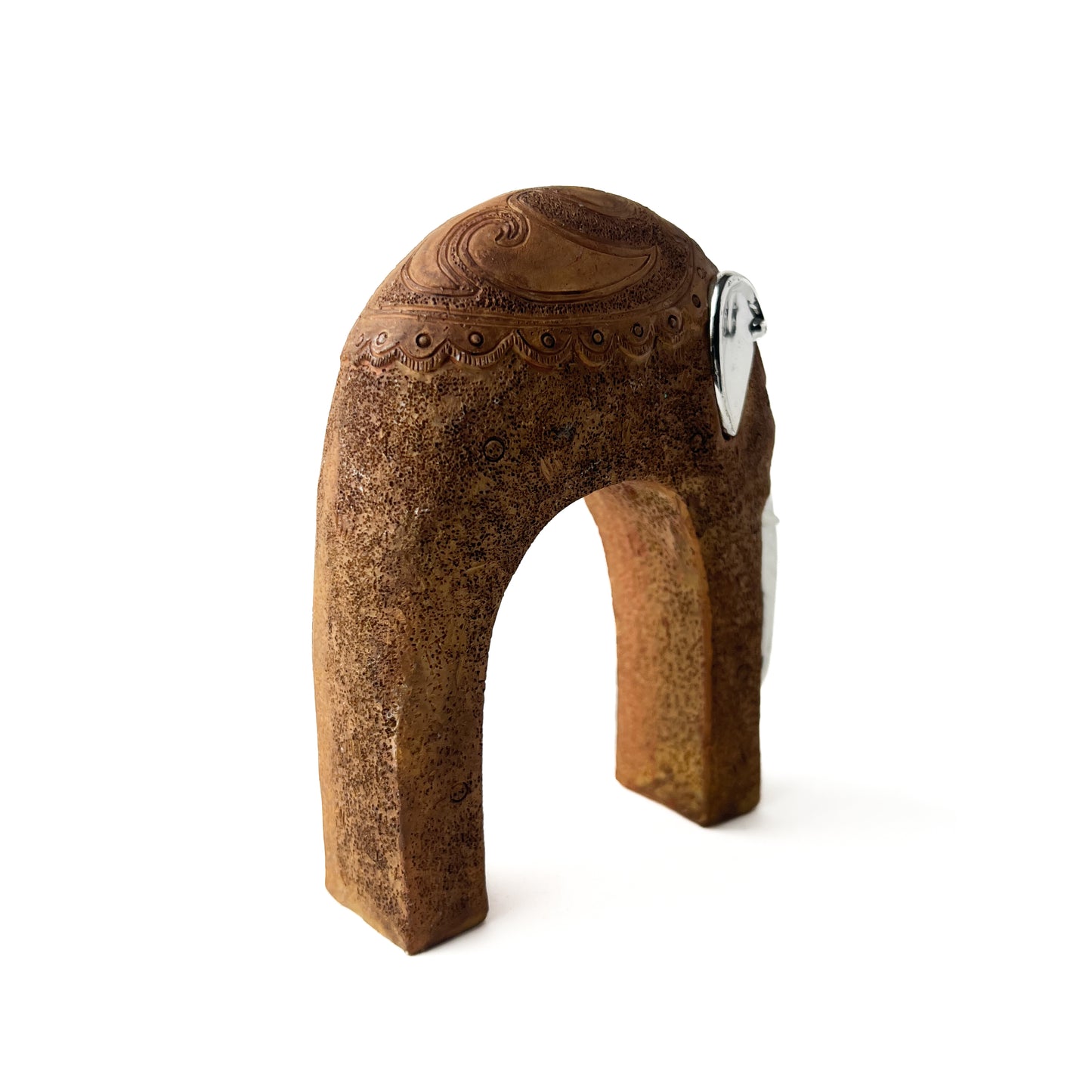 Stone Elephant Figurine