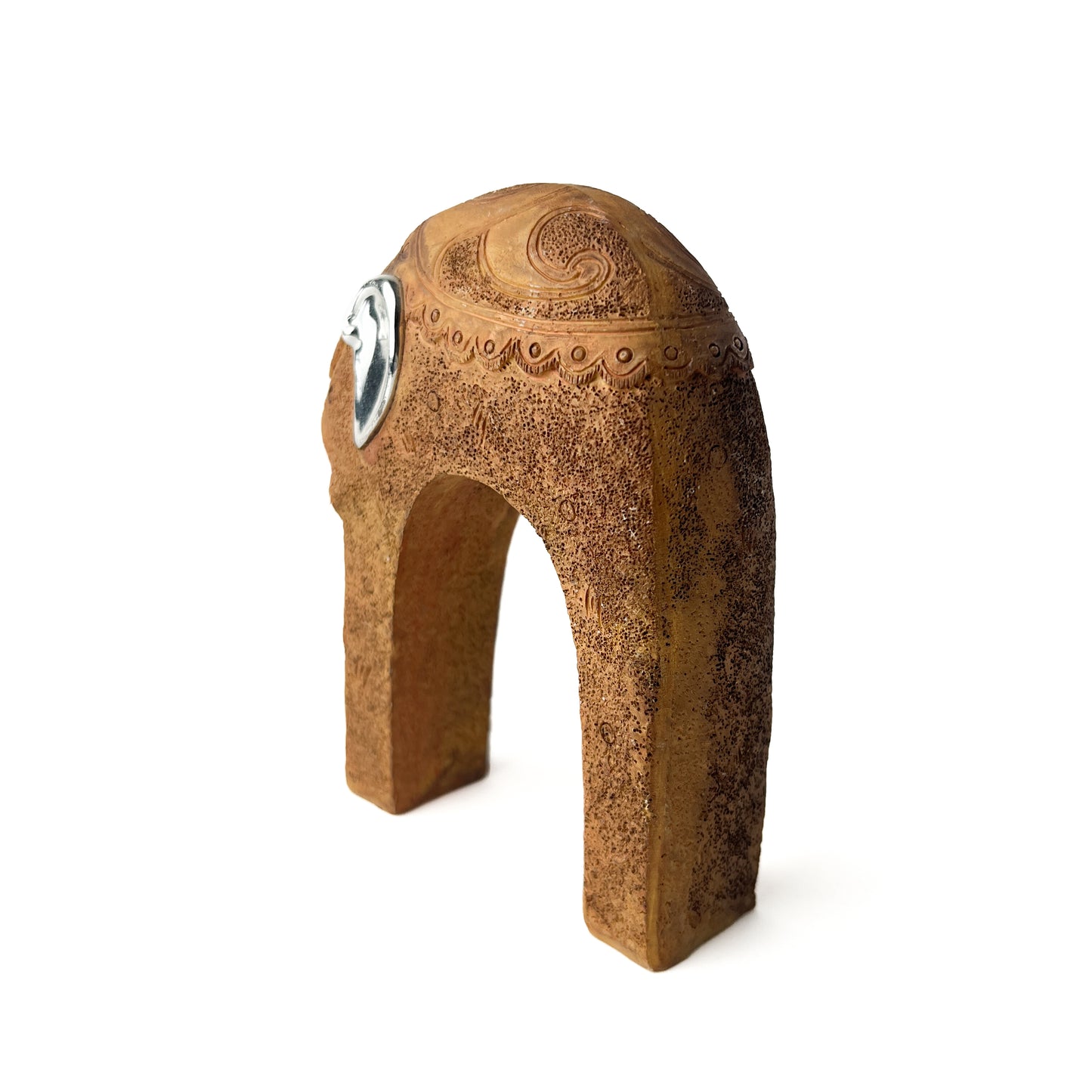 Stone Elephant Figurine