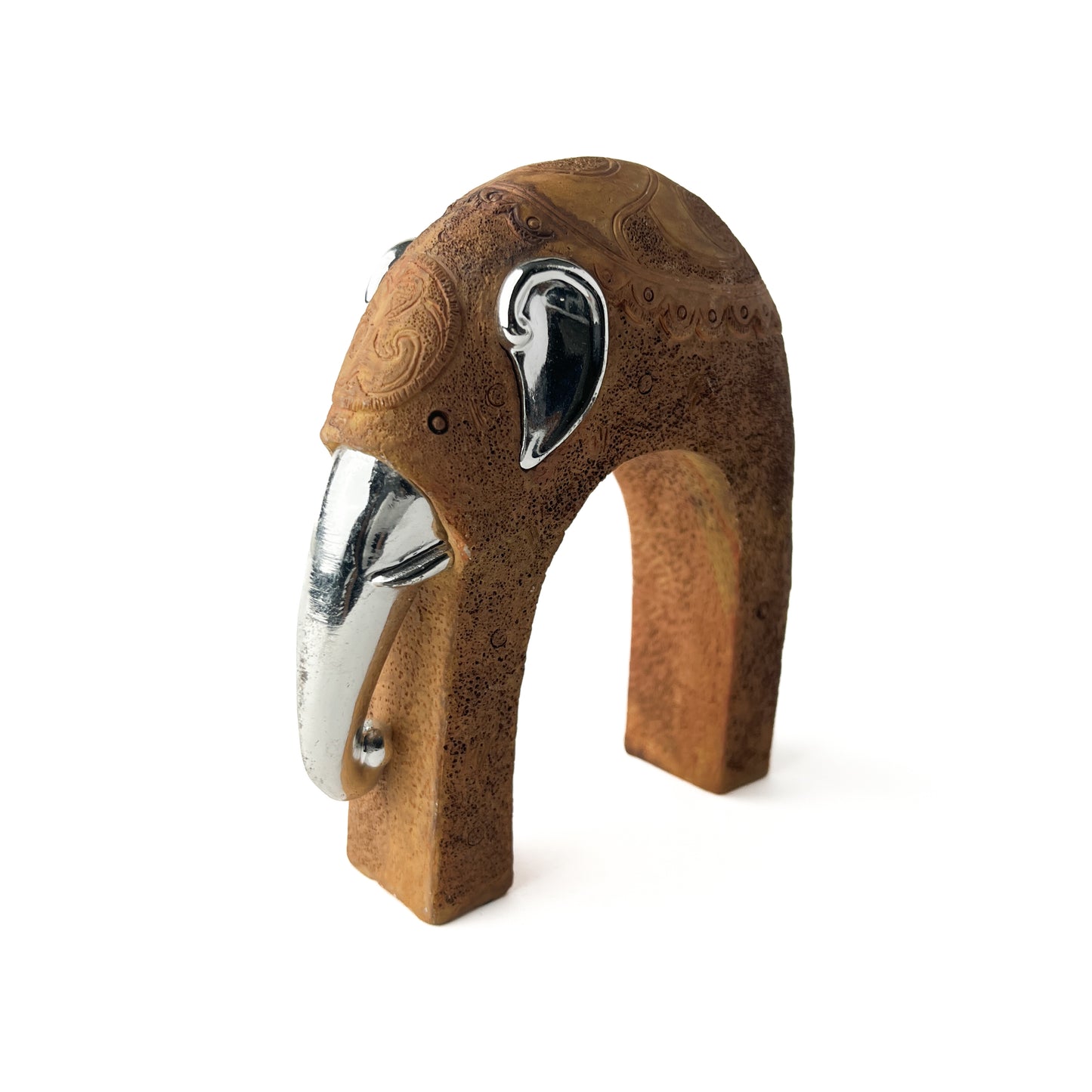 Stone Elephant Figurine