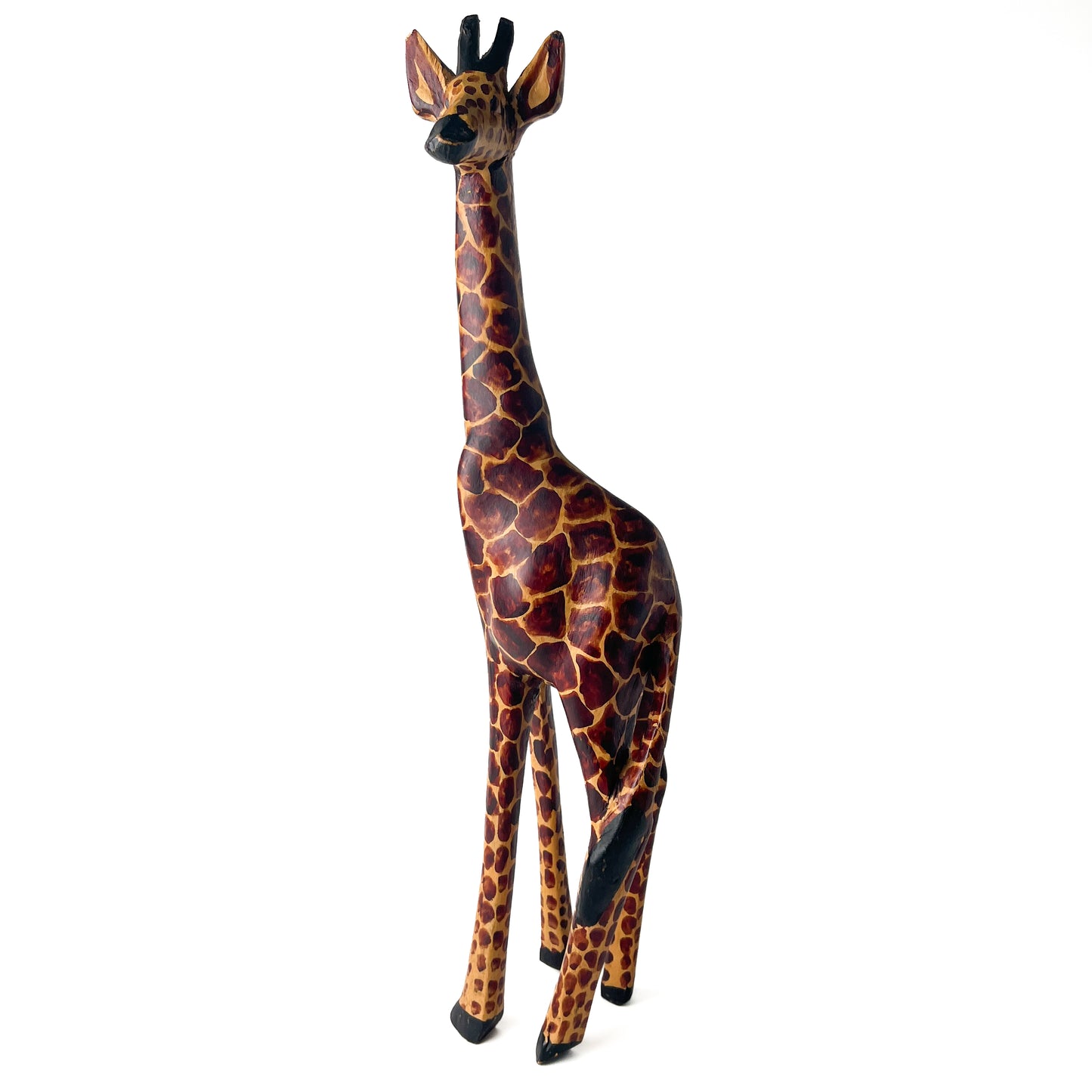 Wooden Giraffe Sculpture