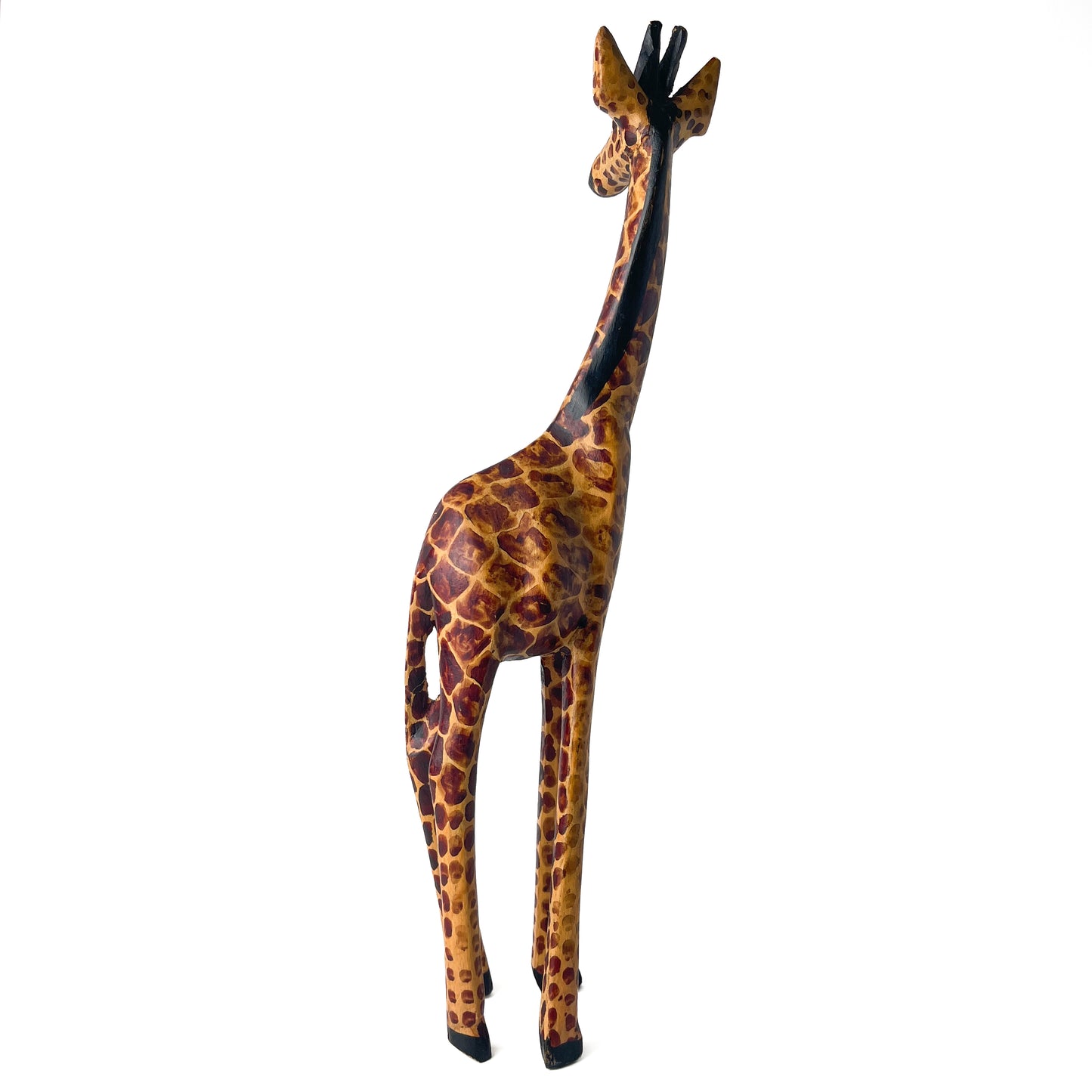 Wooden Giraffe Sculpture