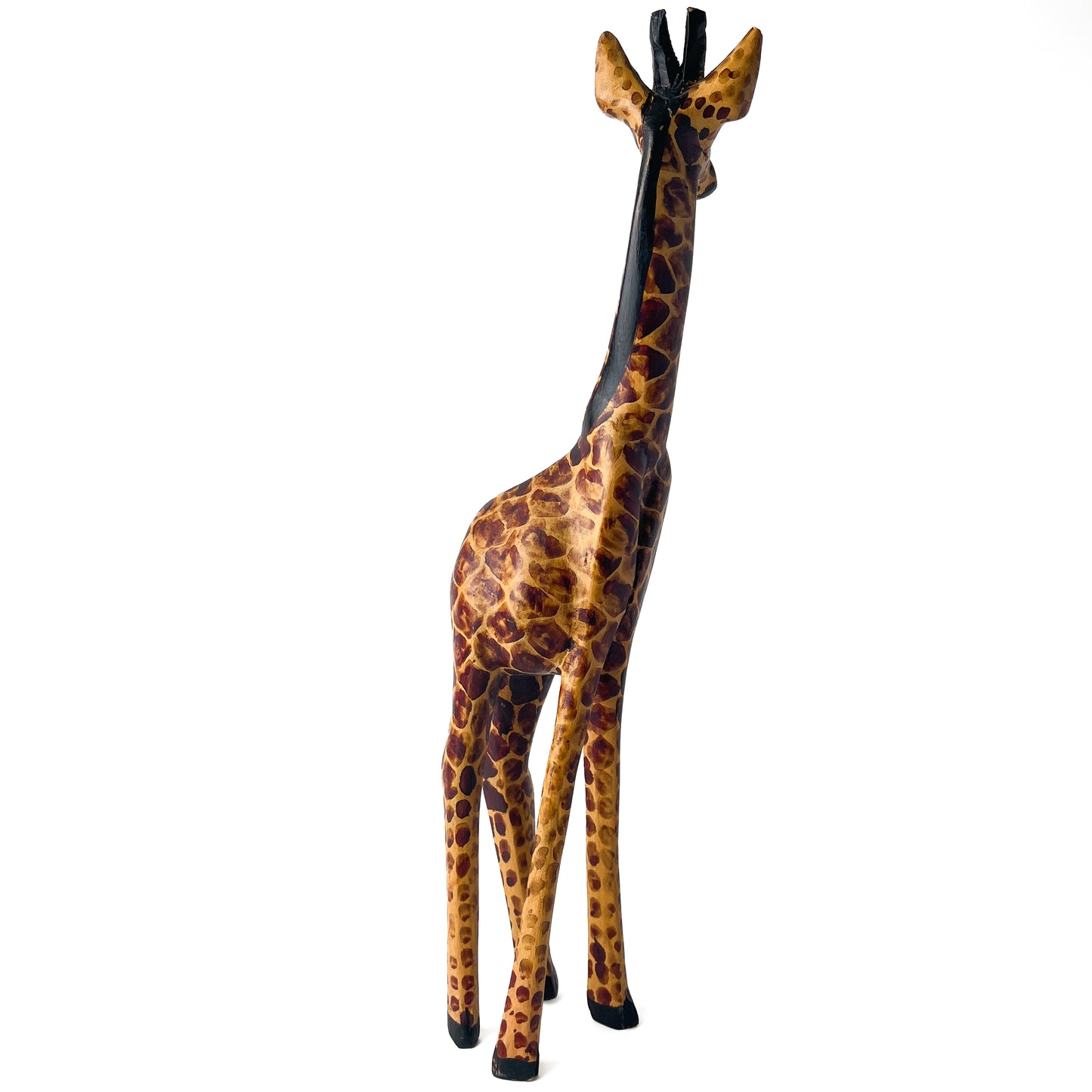 Wooden Giraffe Sculpture