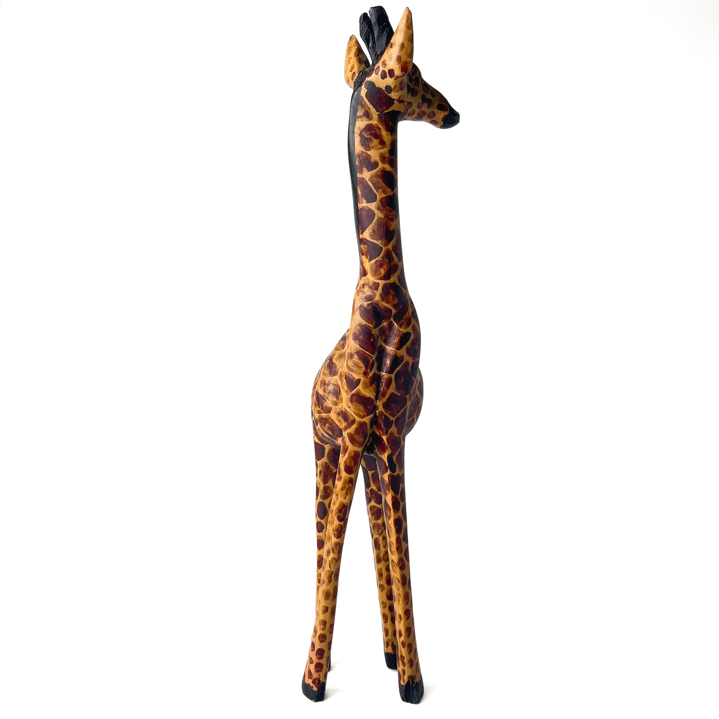Wooden Giraffe Sculpture