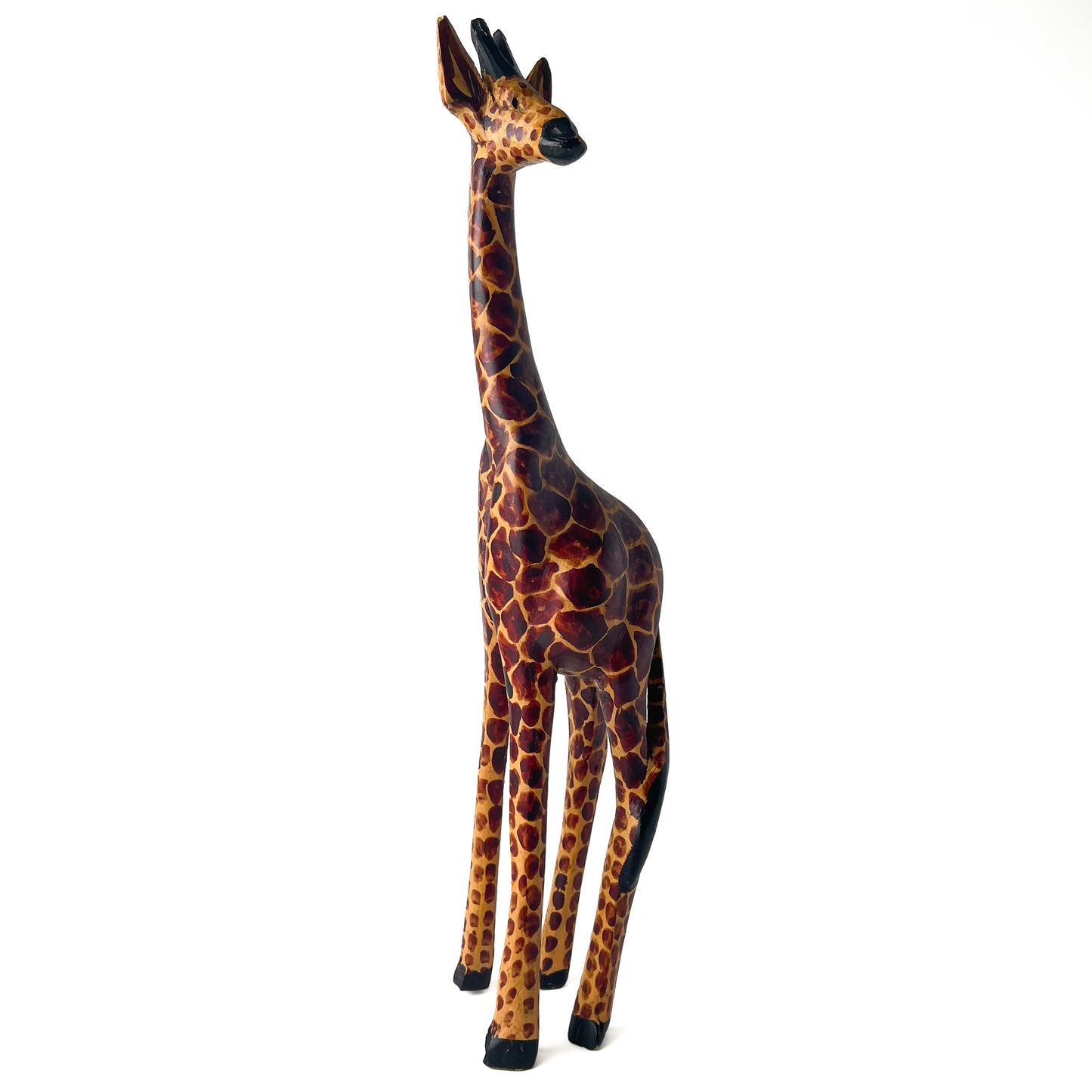 Wooden Giraffe Sculpture