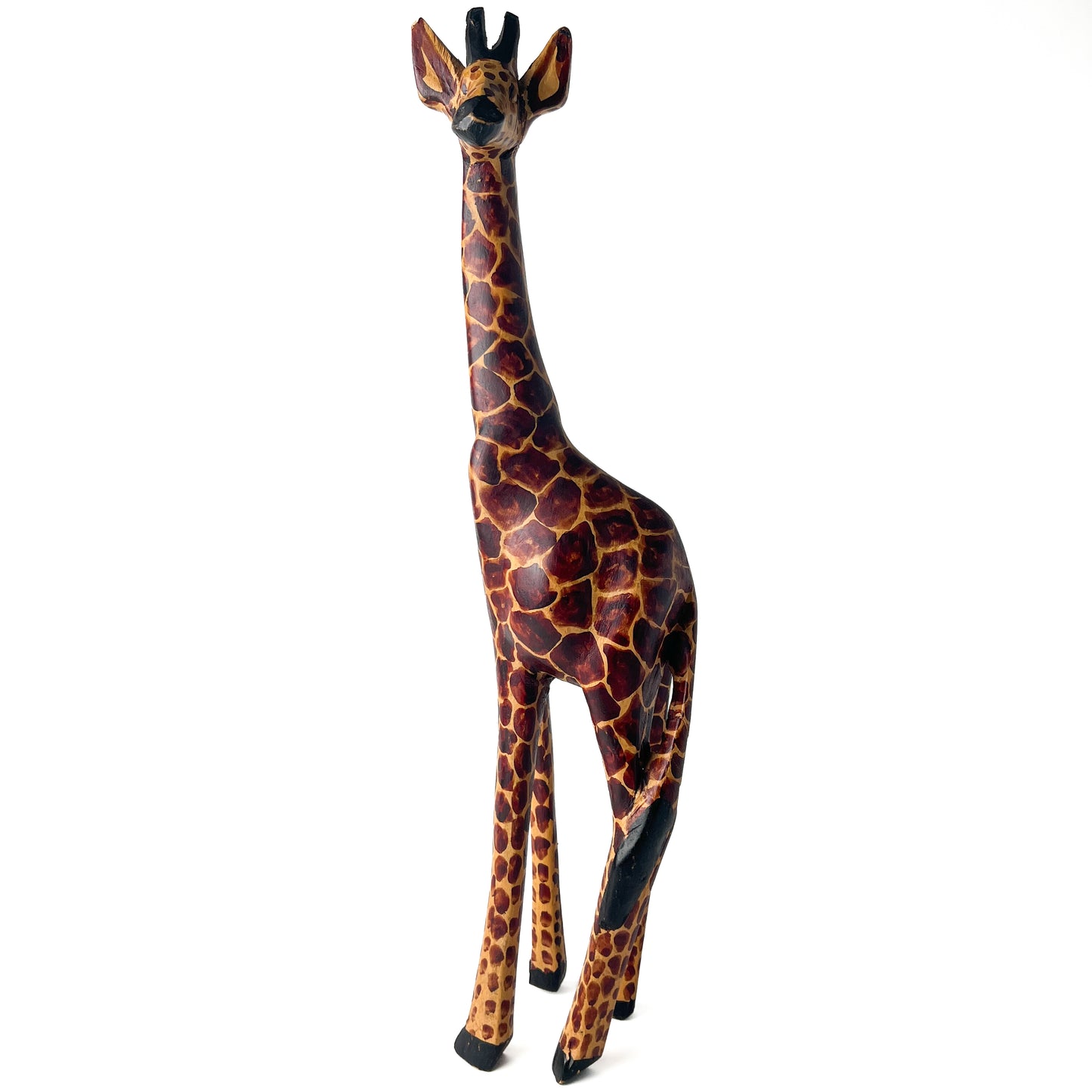 Wooden Giraffe Sculpture