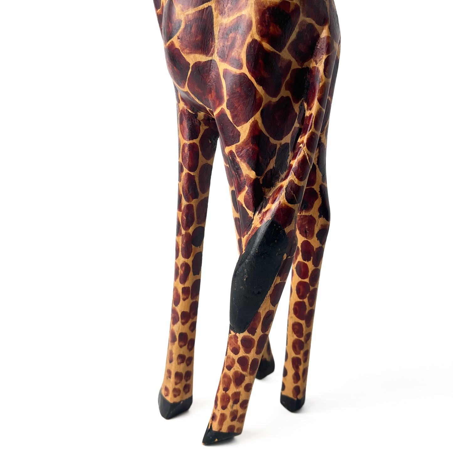 Wooden Giraffe Sculpture