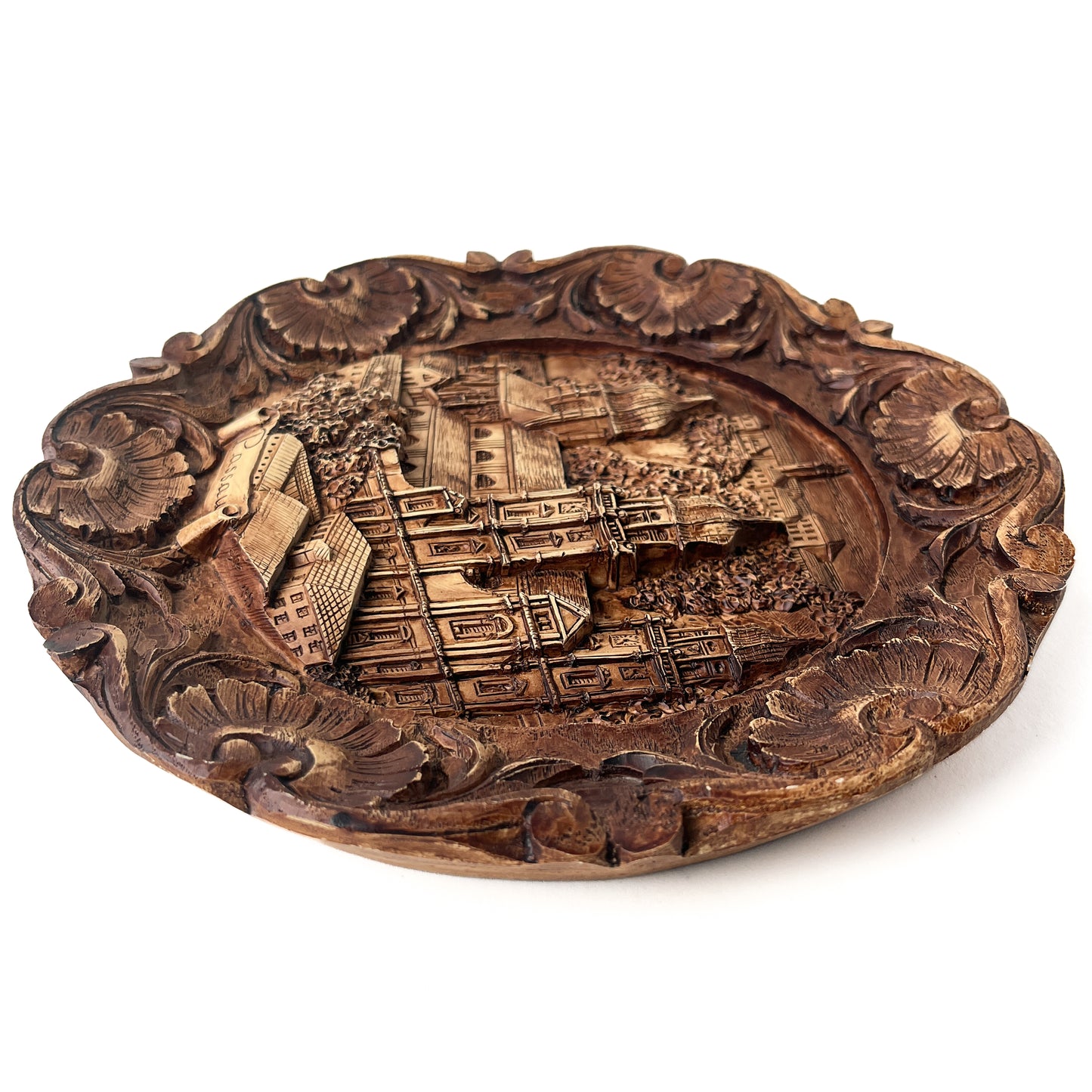 Passau Carved Wooden Wall Plate