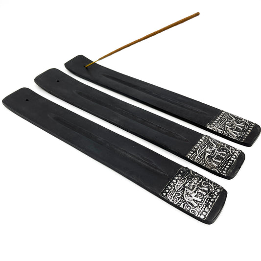 Elephant Black Incense Holder