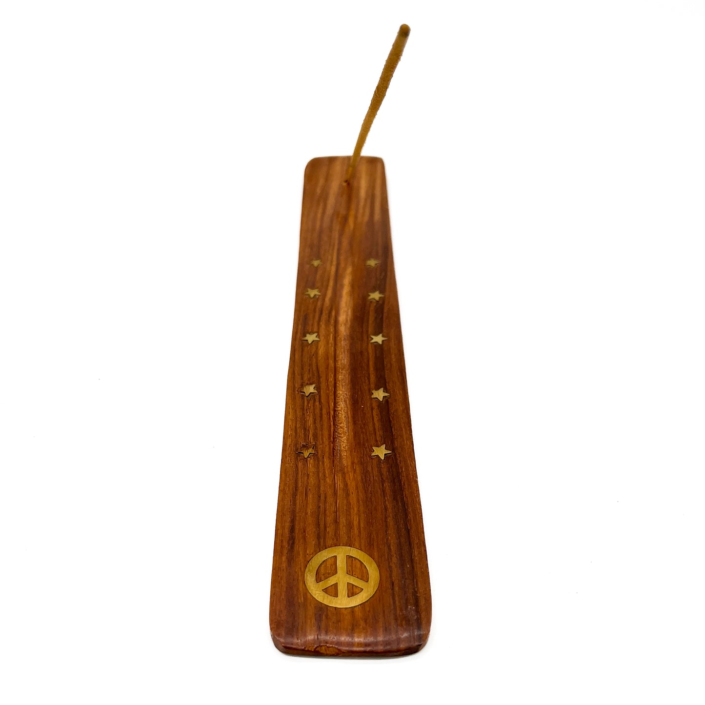 Wood Peace Incense Holder