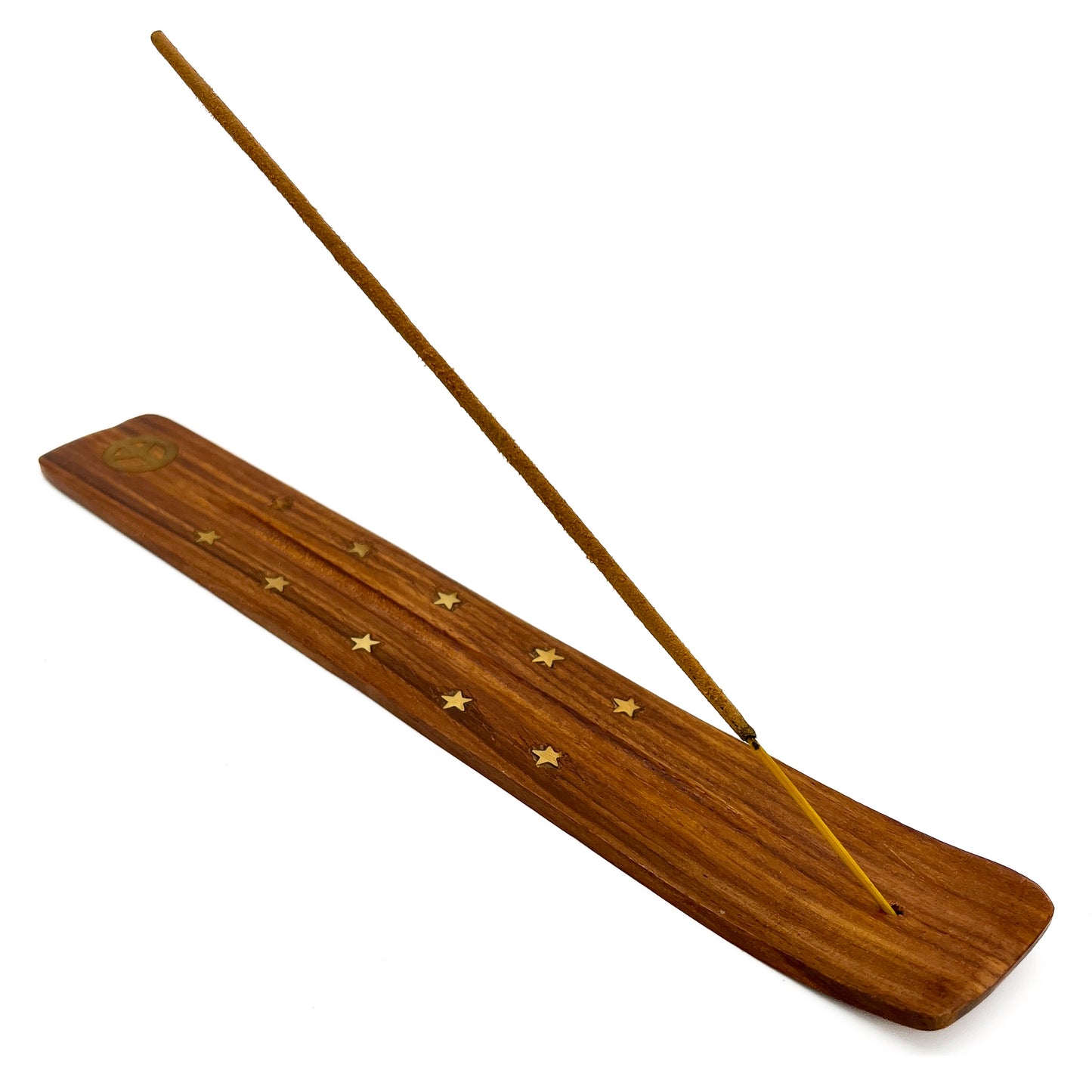 Wood Peace Incense Holder