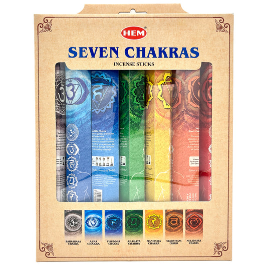 HEM 7 Chakra Incense Gift Box - 7 Pack