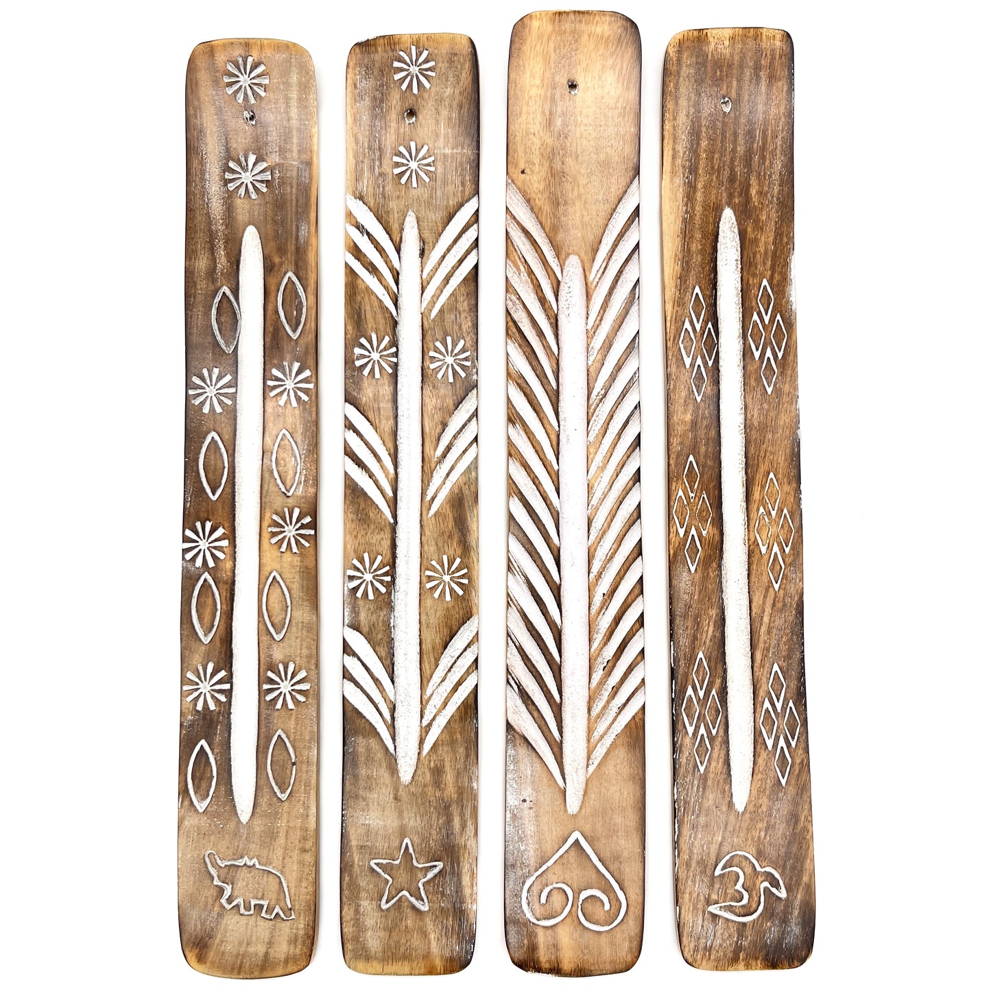 Wood Carved Incense Holder