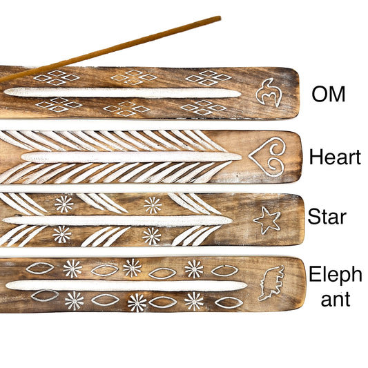 Wood Carved Incense Holder