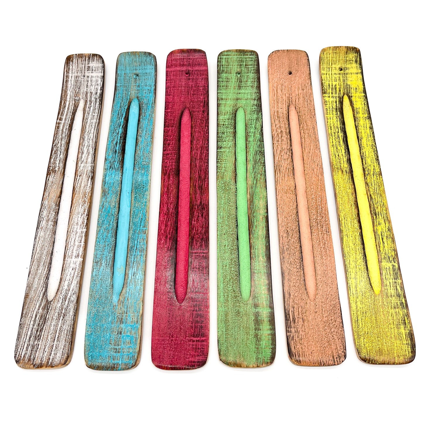 Wood Vibrant Incense Holder