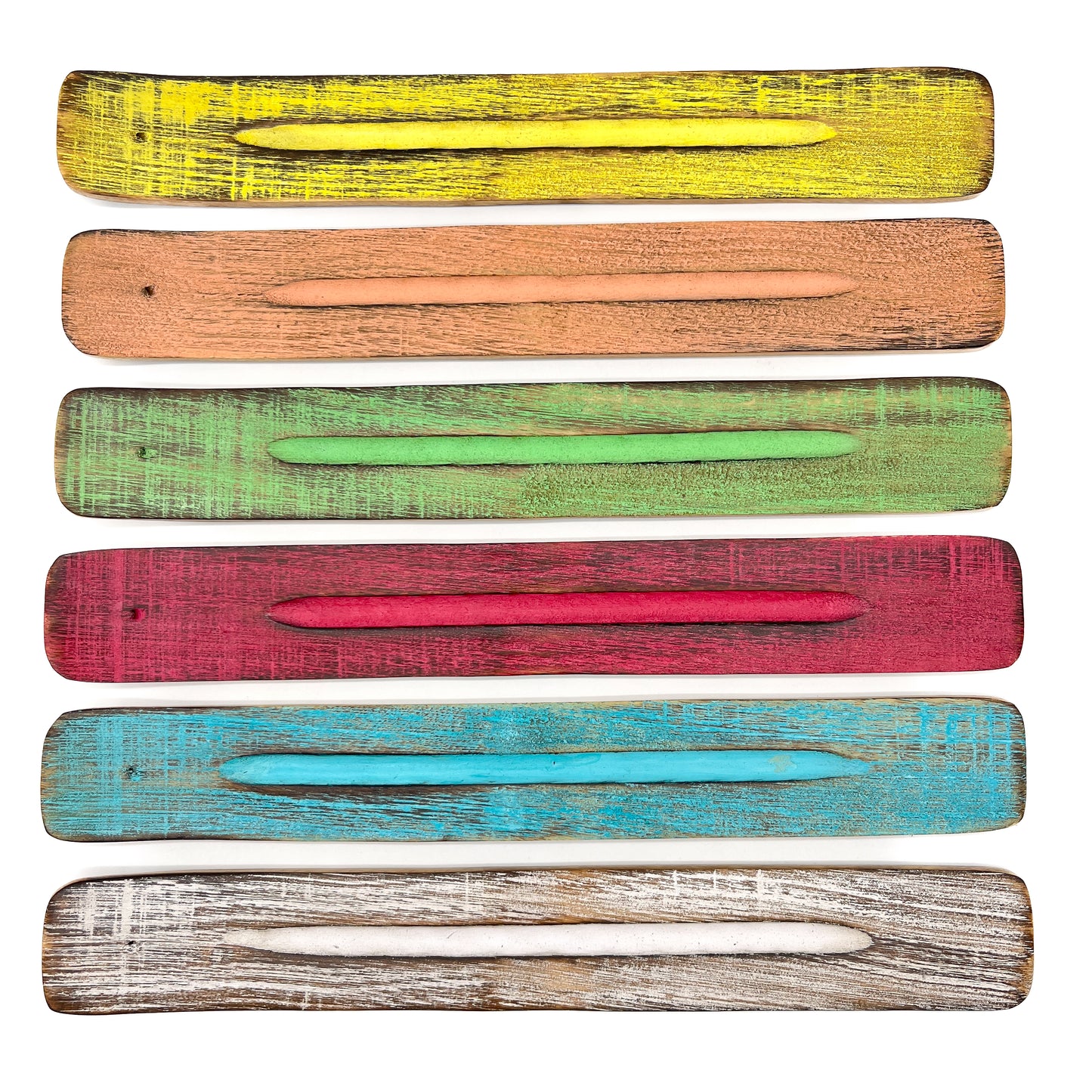 Wood Vibrant Incense Holder