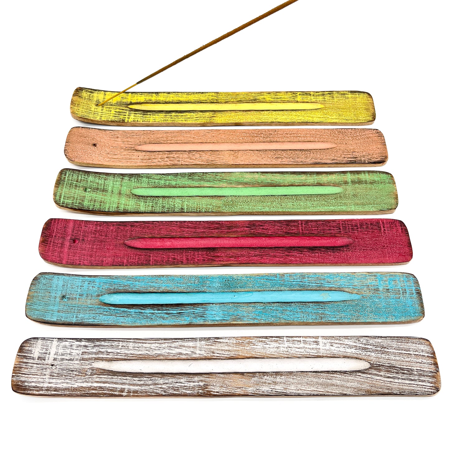 Wood Vibrant Incense Holder