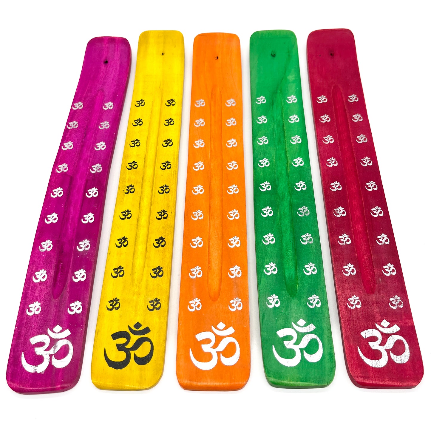 OM Wood Incense Holder