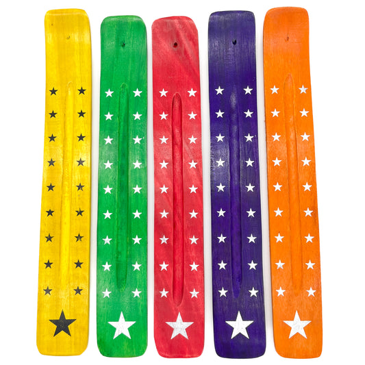 Stars Wooden Incense Holder
