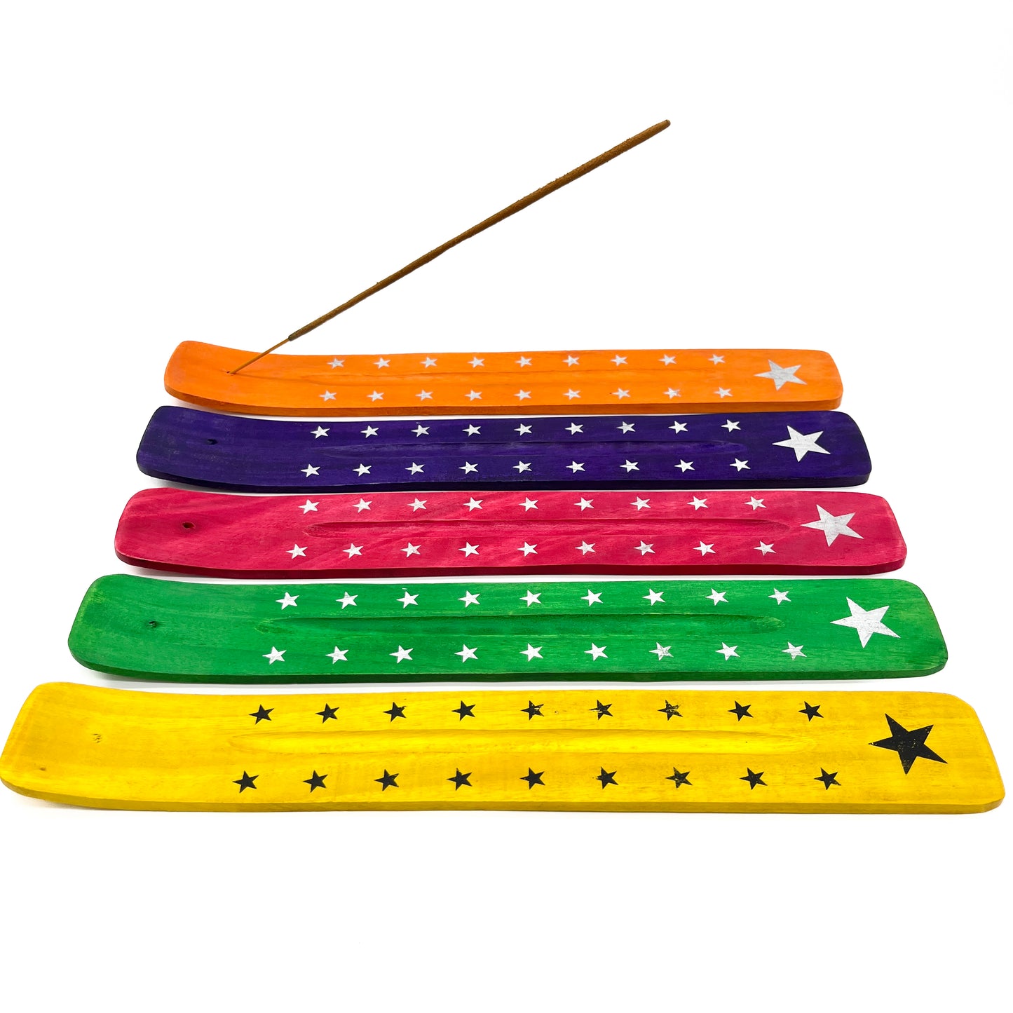 Stars Wooden Incense Holder