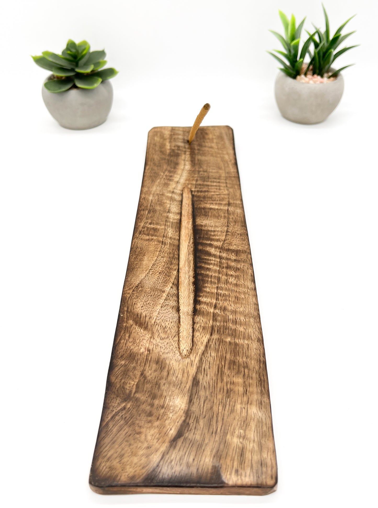 Wood Incense Holder Plain Wide
