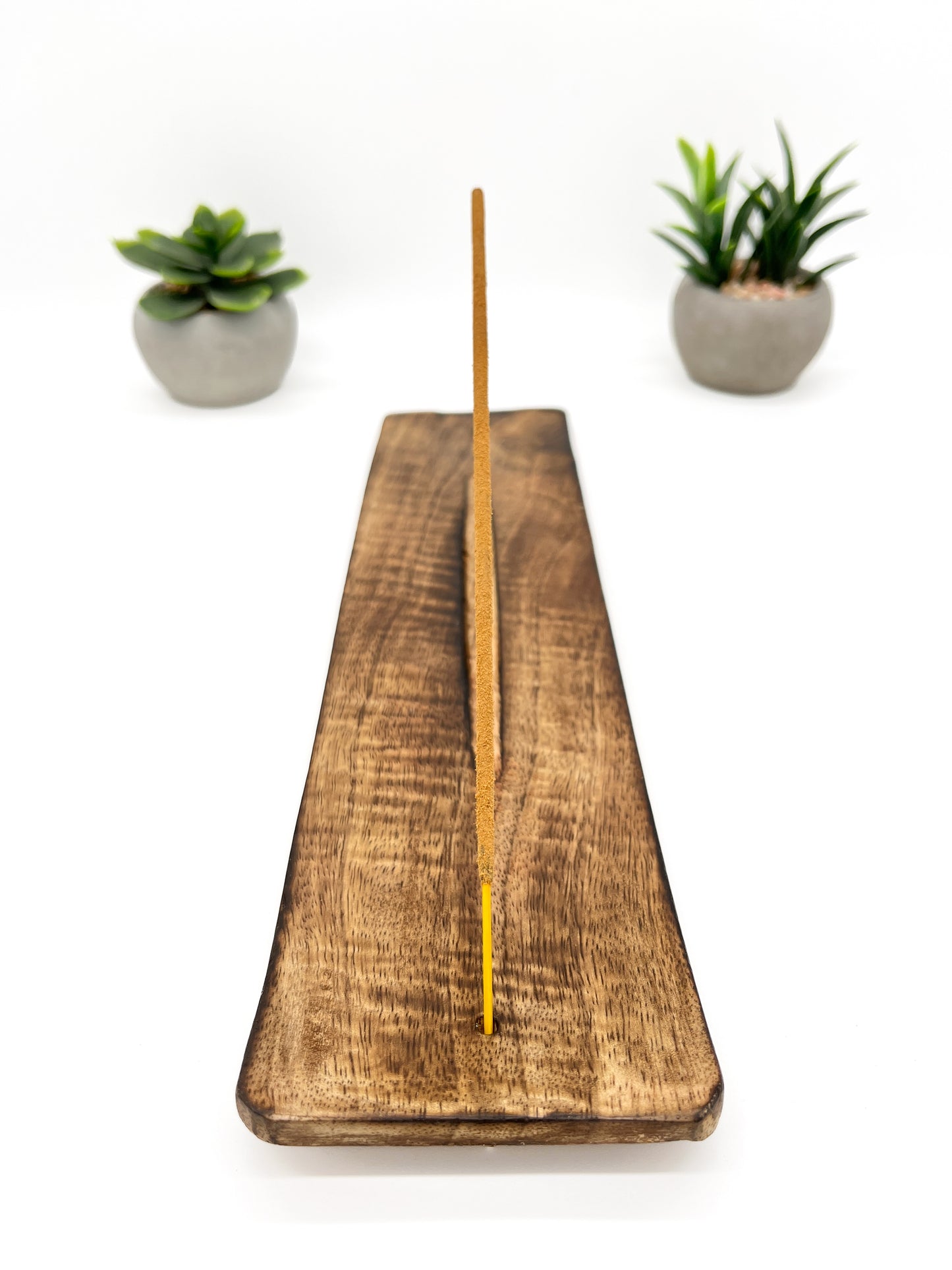 Wood Incense Holder Plain Wide