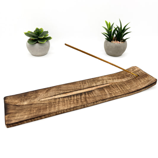 Wood Incense Holder Plain Wide