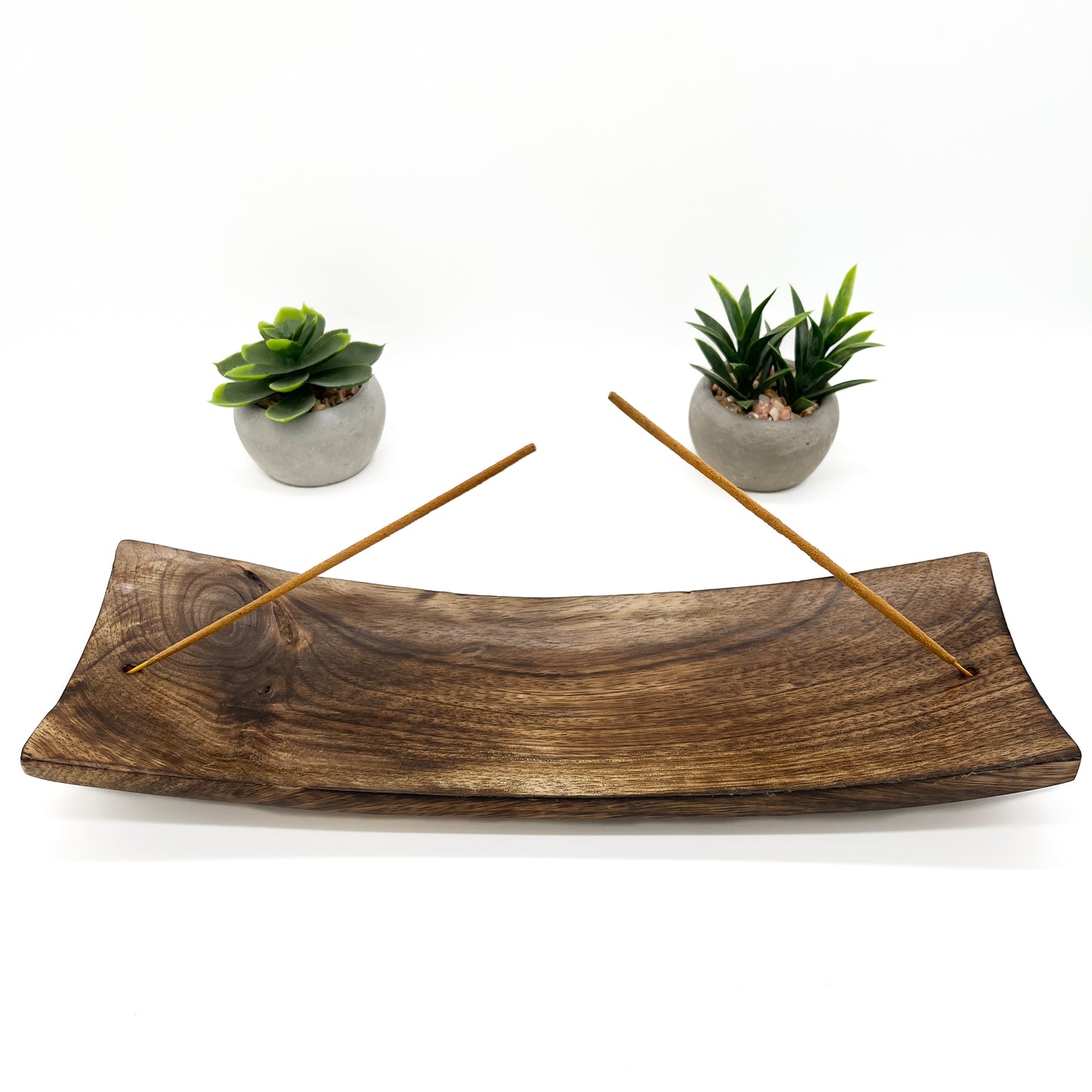 Wooden Incense Holder Curved
