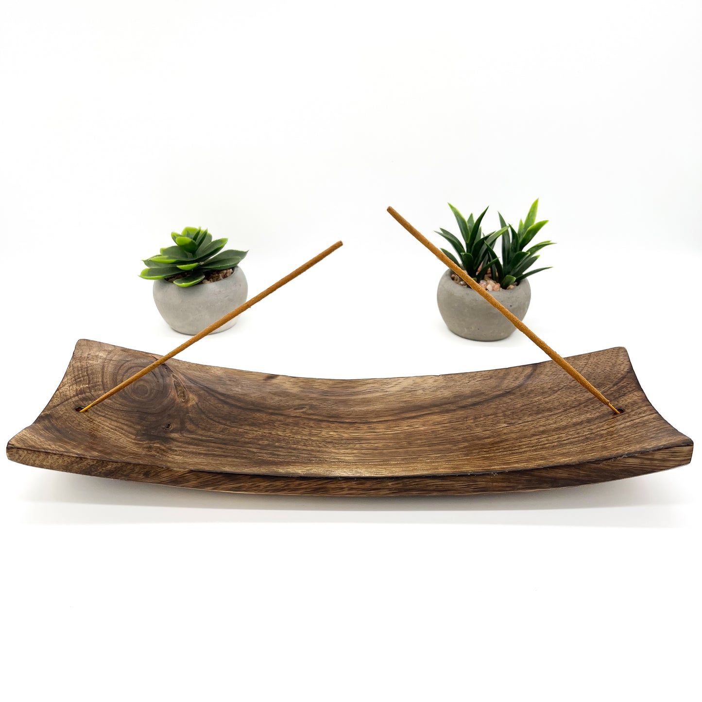 Wooden Incense Holder Curved