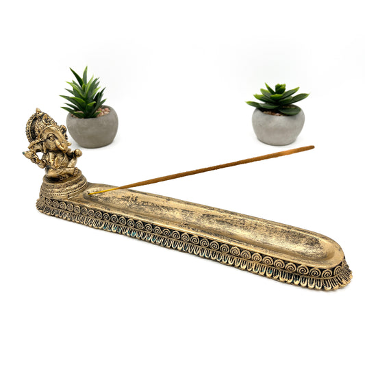Ganesh Gold Incense Holder