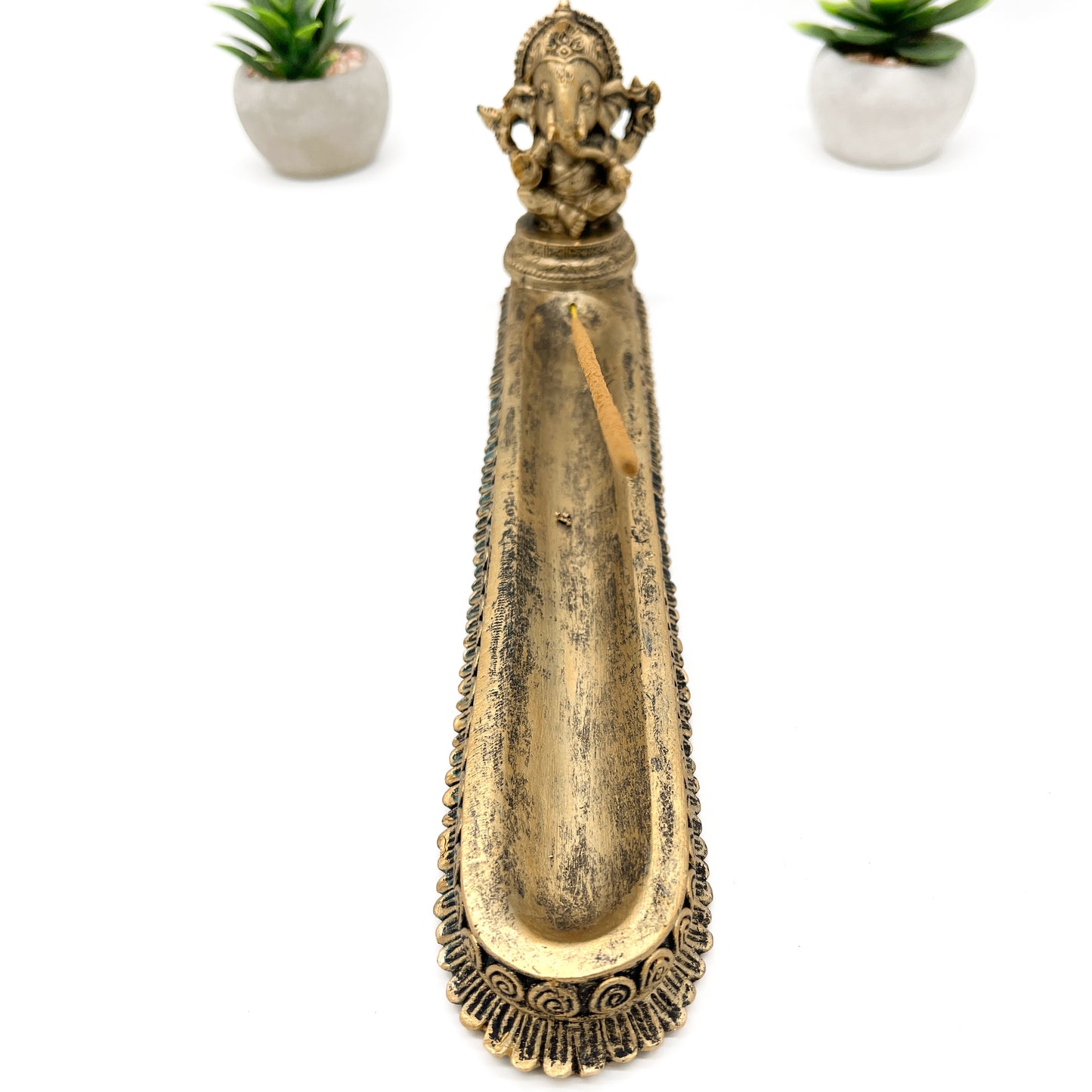 Ganesh Gold Incense Holder