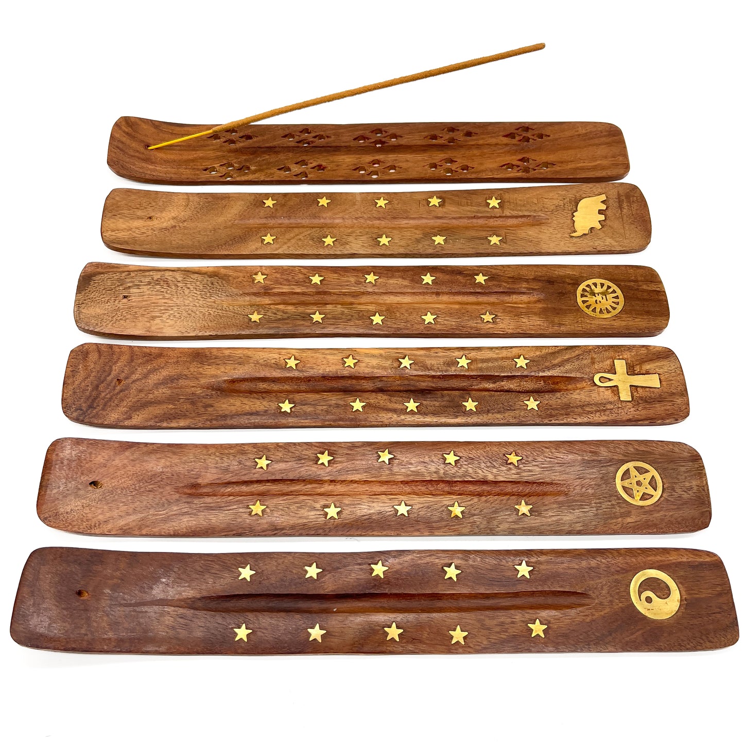Wood Carved Incense Holder