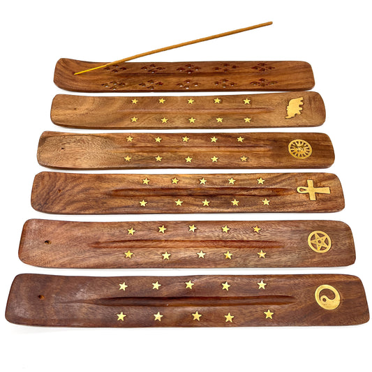 Wood Carved Incense Holder