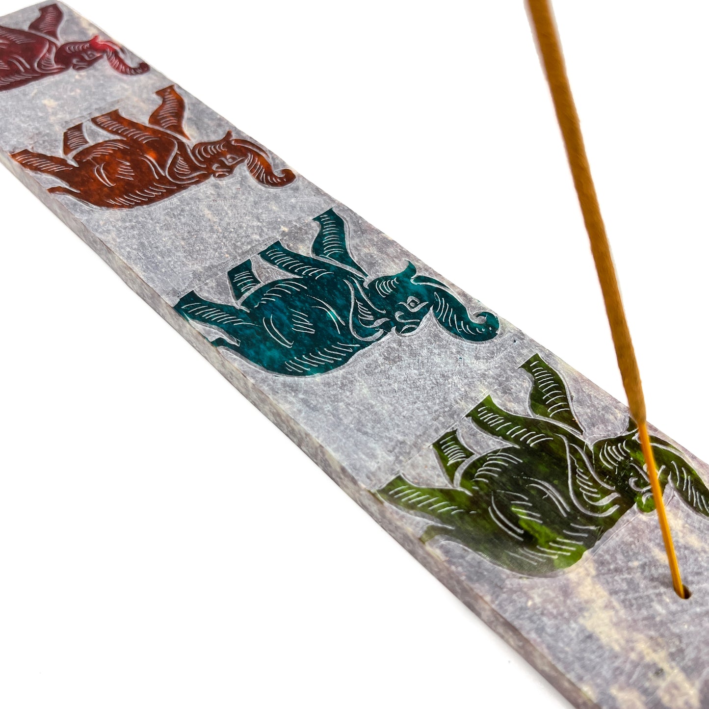 Stone Elephant Incense Holder