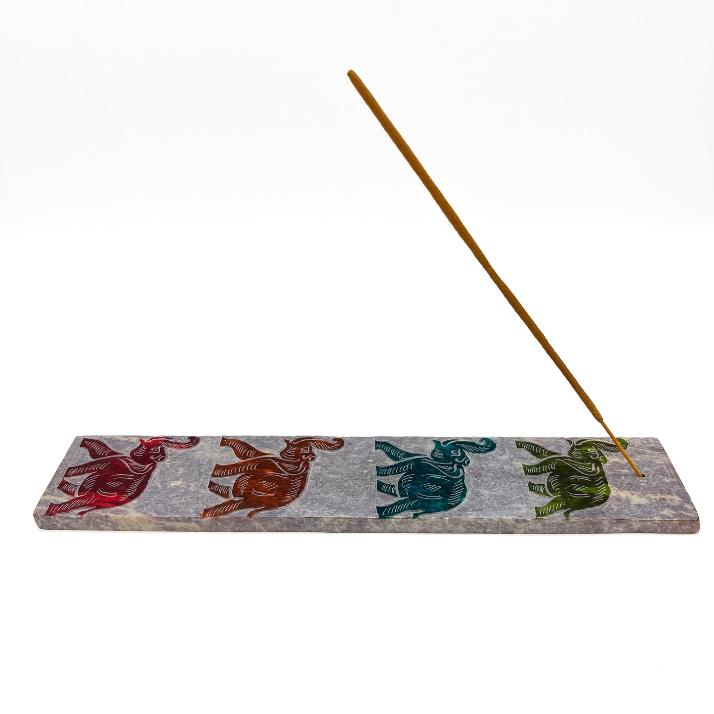Stone Elephant Incense Holder