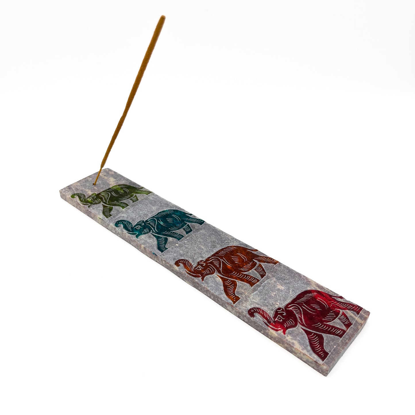 Stone Elephant Incense Holder