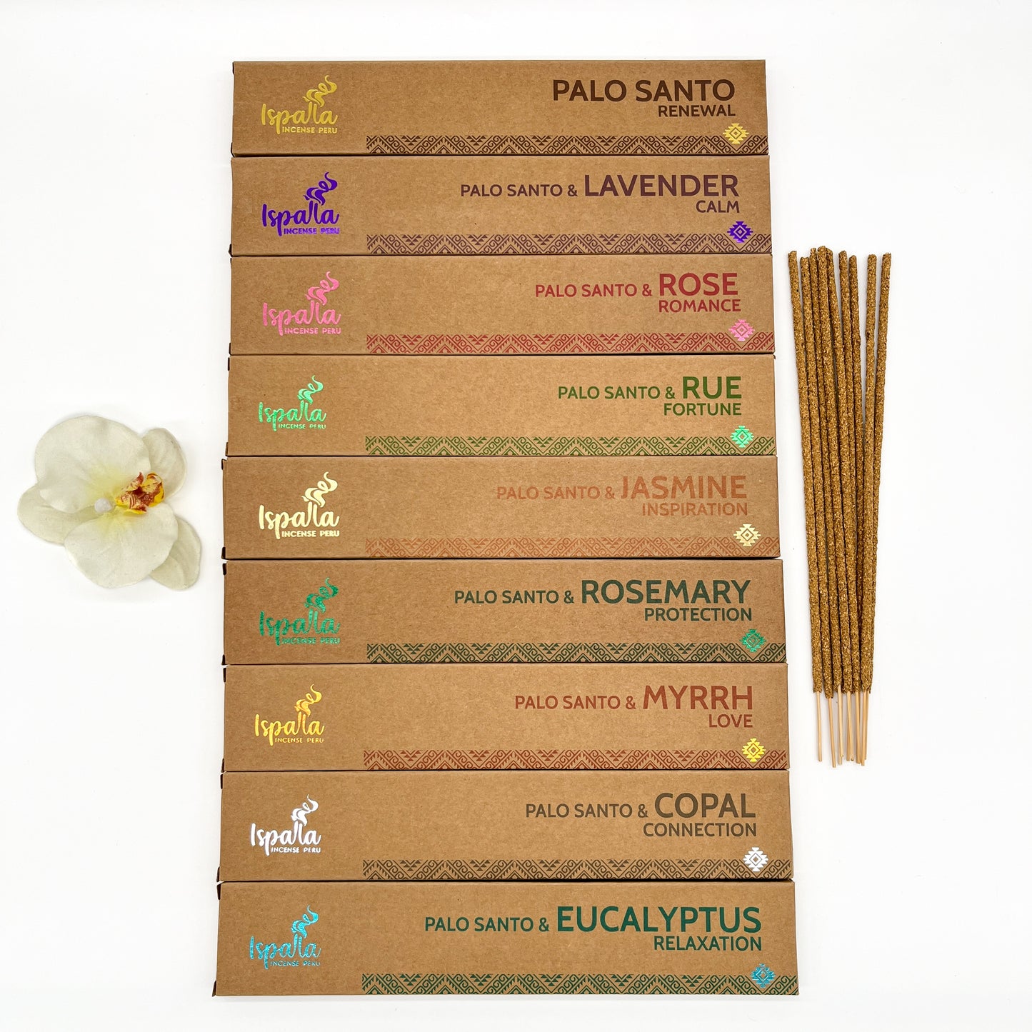 ISPALLA Palo Santo Incense Sticks, 10 Sticks per box